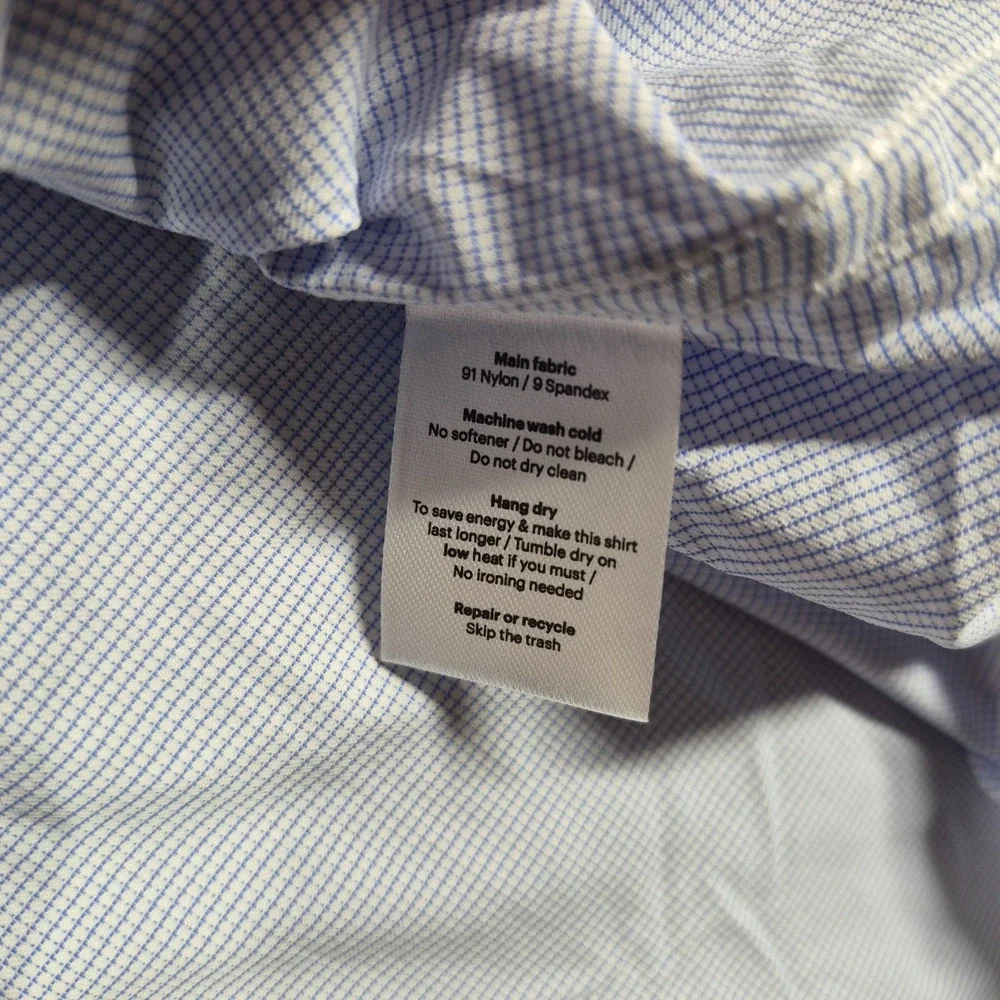 Poncho Long Sleeve Shirt Men's 2XL XXL Blue Check Pearl Snap Regular Fit Comfort - Picture 7 of 9